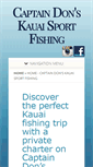 Mobile Screenshot of captaindonsfishing.com
